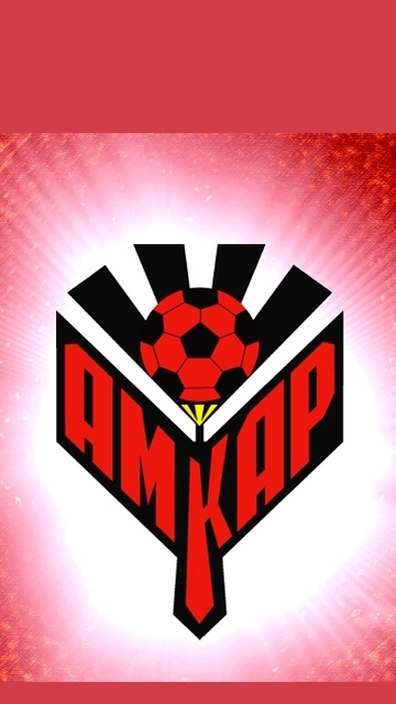 скачать обои для okia 5800, 5530, 5230, N97 и X6 - футбольные команды - эмблема Амкар логотип