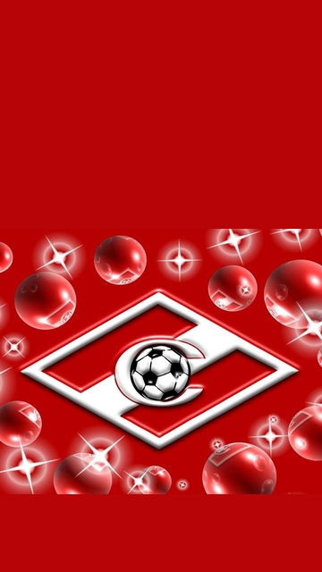 скачать обои для okia 5800, 5530, 5230, N97 и X6 - футбольные команды - эмблема Спартак логотип