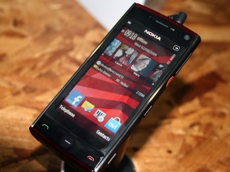 фото Nokia X6 photo - Нокиа Х6 красного цвета