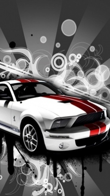 wallpapers for Nokia 5800 XpressMusic wallpapers - обои Нокиа 5800 заставки, картинки - Ford Mustang