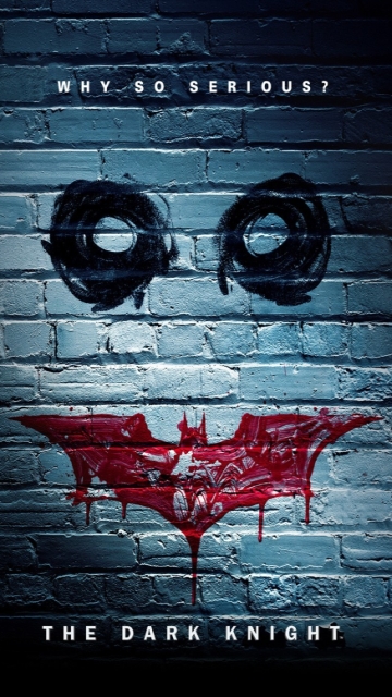 обои для Нокиа 5800 Nokia wallpapers фильм Бэтмэн: Темный рыцарь(Batman: The Dark Knight) картинки заставки