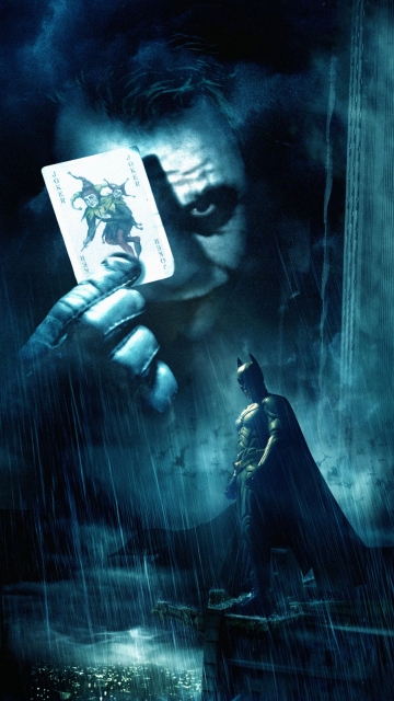 обои для Нокиа 5800 Nokia wallpapers фильм Бэтмэн: Темный рыцарь(Batman: The Dark Knight) картинки заставки