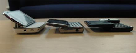 Фото Nokia N97, Sony Ericsson Xperia X1 и Google G1 (Android)