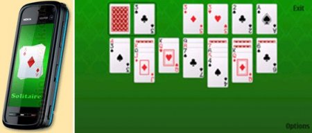Игра Solitaire(пасьянс) для Нокиа 5800, карточные игры 5800 скачать 