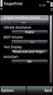 Программа FingerPrint (сканер отпечатков пальцев) для 5800, N97, 5530 скачать 