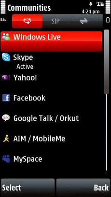 Nimbuzz (ICQ, Twitter, Skype, GoogleTalk, SIP) для Nokia 5800, N97, 5530