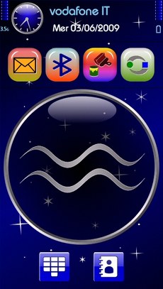 Темы Zodiac (знаки Зодиака - Водолей) для Nokia 5800, 5530, N97