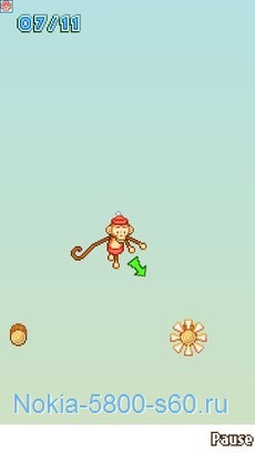 Скачать игры для 5800 5530  N97  - Crazy Monkey Spin