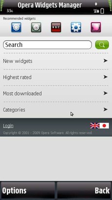 Программа Opera Widgets Manager (виджеты) для Nokia 5800, N97, 5530 скачать