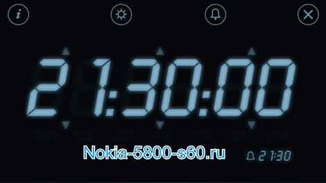 Night Stand Touch ("ночные" часы с будильником) - скачать программы для Нокиа 5800 Nokia 5530 N97 