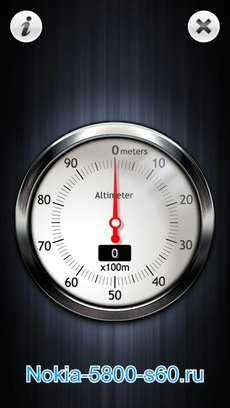 Altimeter Touch (высотомер) - скачать  программы для Nokia 5800, N97, 5235, 5530, X6