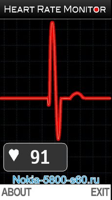 Heart Rate Monitor (частота сердцебиения) - скачать  программы для Нокиа 5800, 5530, N97, 5230, X6