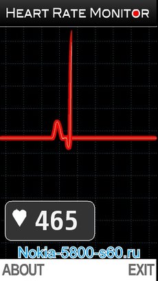 Heart Rate Monitor (частота сердцебиения) - скачать  программы для Нокиа 5800, 5530, N97, 5230, X6
