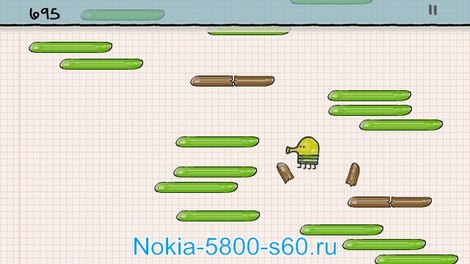 Doodle Jump Guerra Di Fumetti - загрузить игры для Nokia 5530 