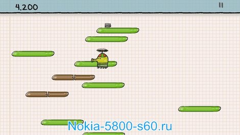 Doodle Jump Guerra Di Fumetti - загрузить игры для Nokia 5230 
