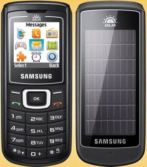 Телефон Samsung E1107 Solar с солнечной батареей