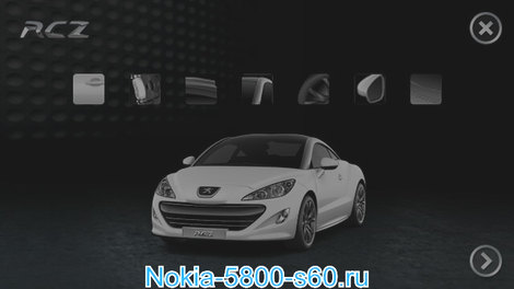 Игра Peugeot RCZ Racing для Nokia 5800, 5530, N97 mini, 5230, X6